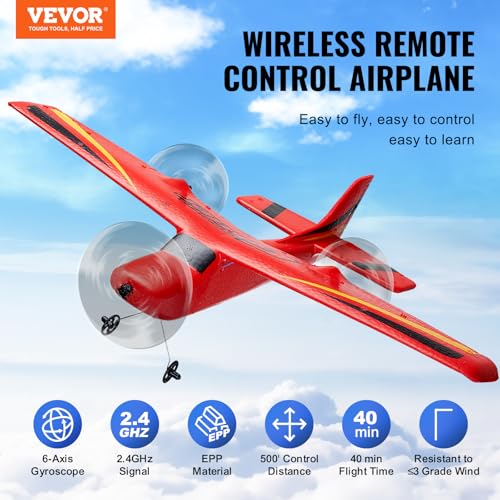 Red 2.4GHz 2 Channel Remote Control Aircraft with 2 Batteries O281