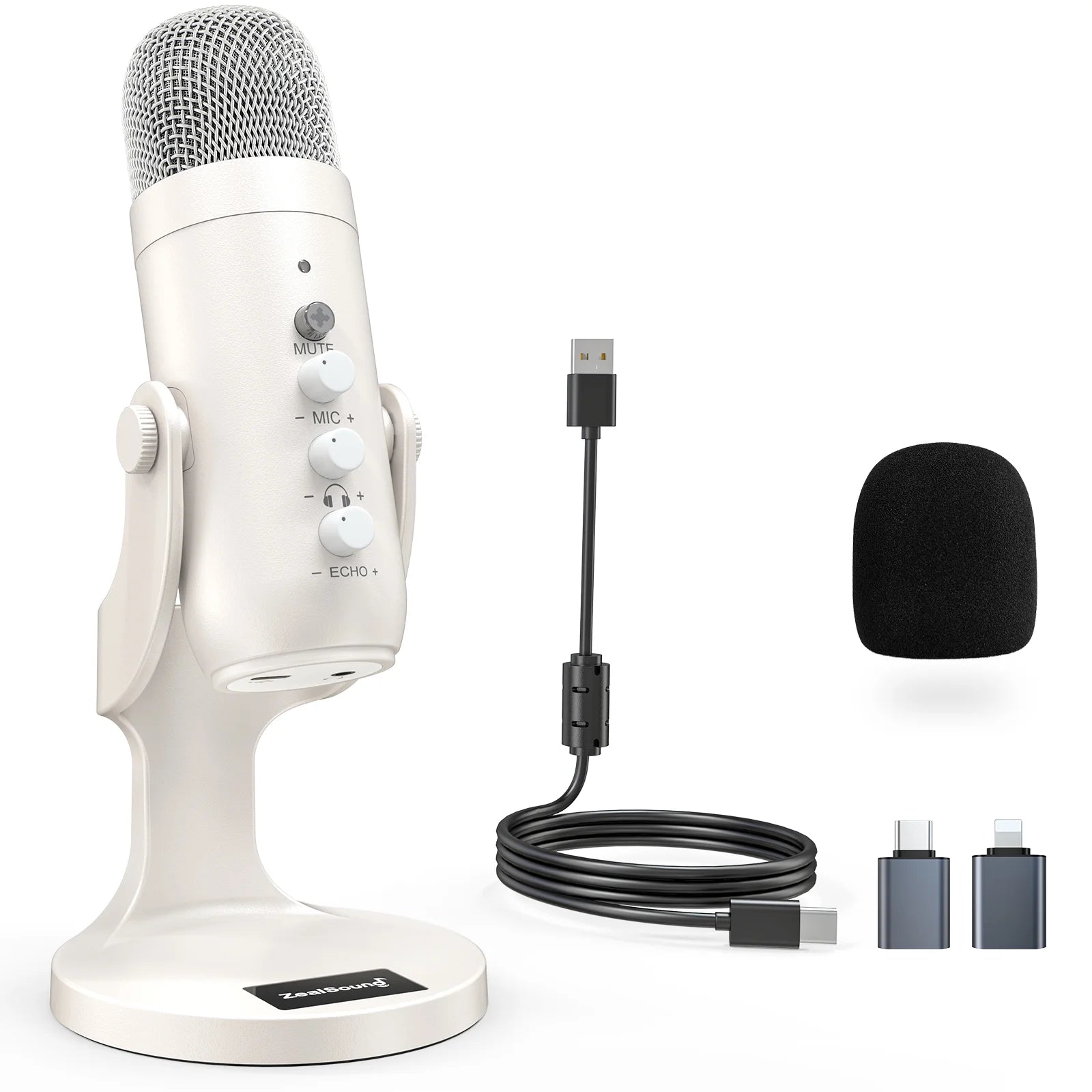 White USB Microphone Y22751