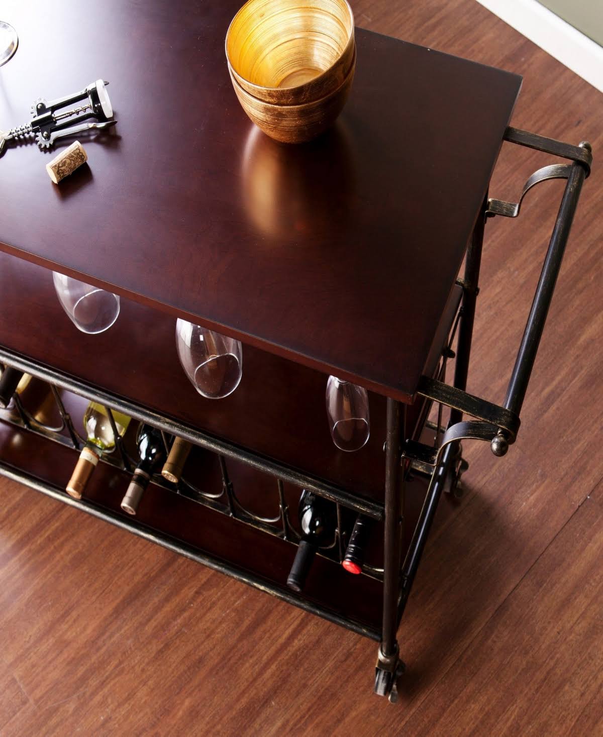Black Wine-bar Cart J1860