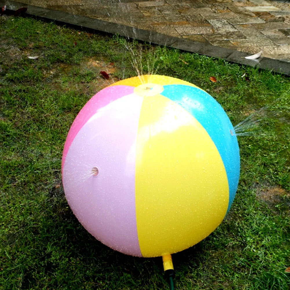 30" Inflatable Beach Sprinkler Water Spray Ball Toy H328868