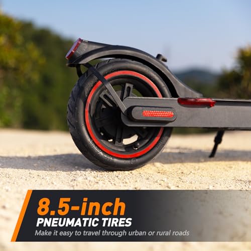 Electric Scooter with 500W Motor, 22 MPH Top Speed, 23 Miles Range, 10" Pneumatic Tires F75116