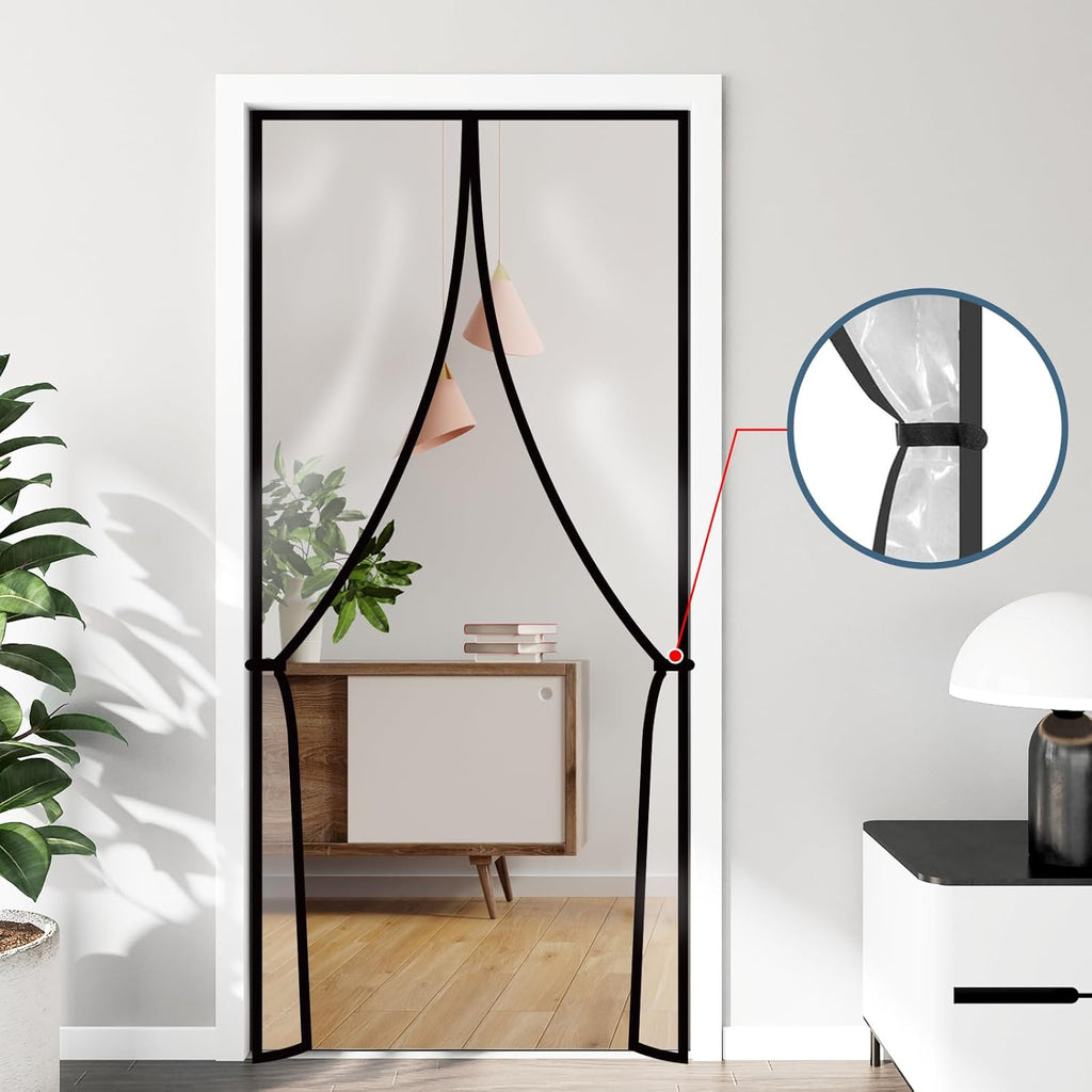 Magnetic Thermal Insulated Door Curtain, Fits Doors Up to 34" x 80" V302