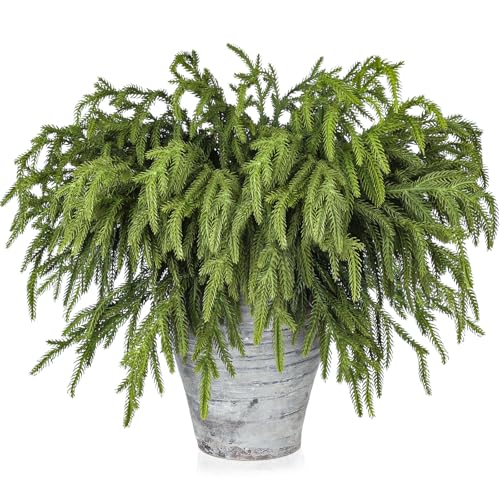 12 Pcs Artificial Green Pine Branches M19157