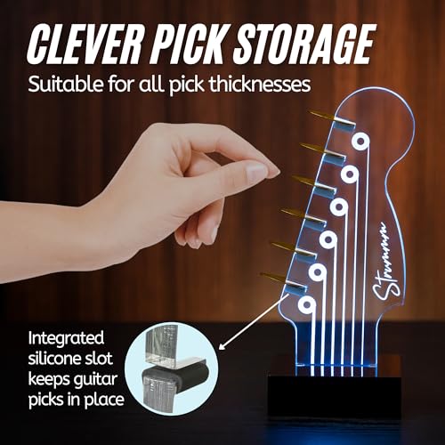 7-Color Changing LED Guitar Pick Holder L775