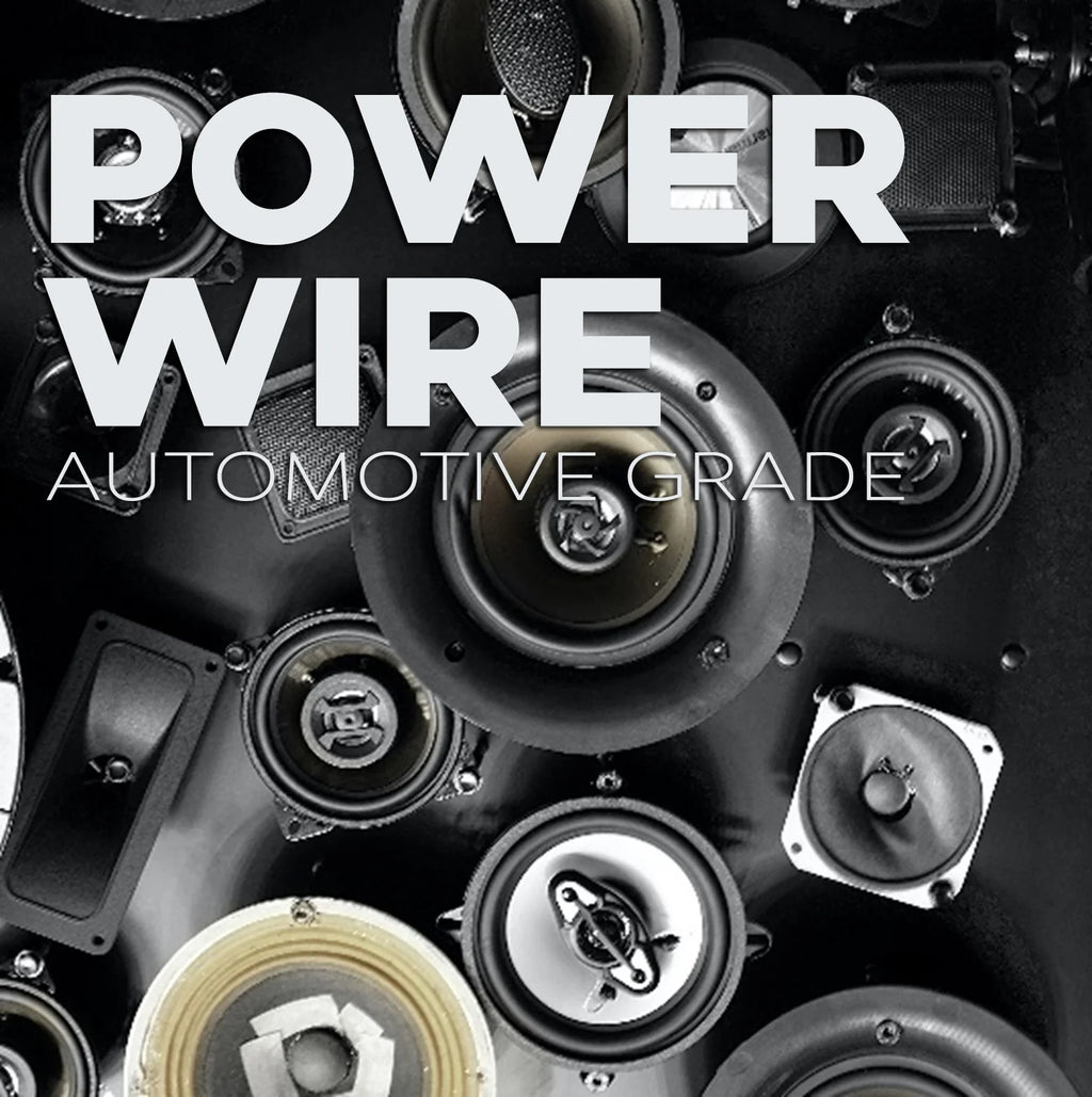 8Ga 25ft each Black/Red Translucent Car Power Ground Wire 50ft S19586