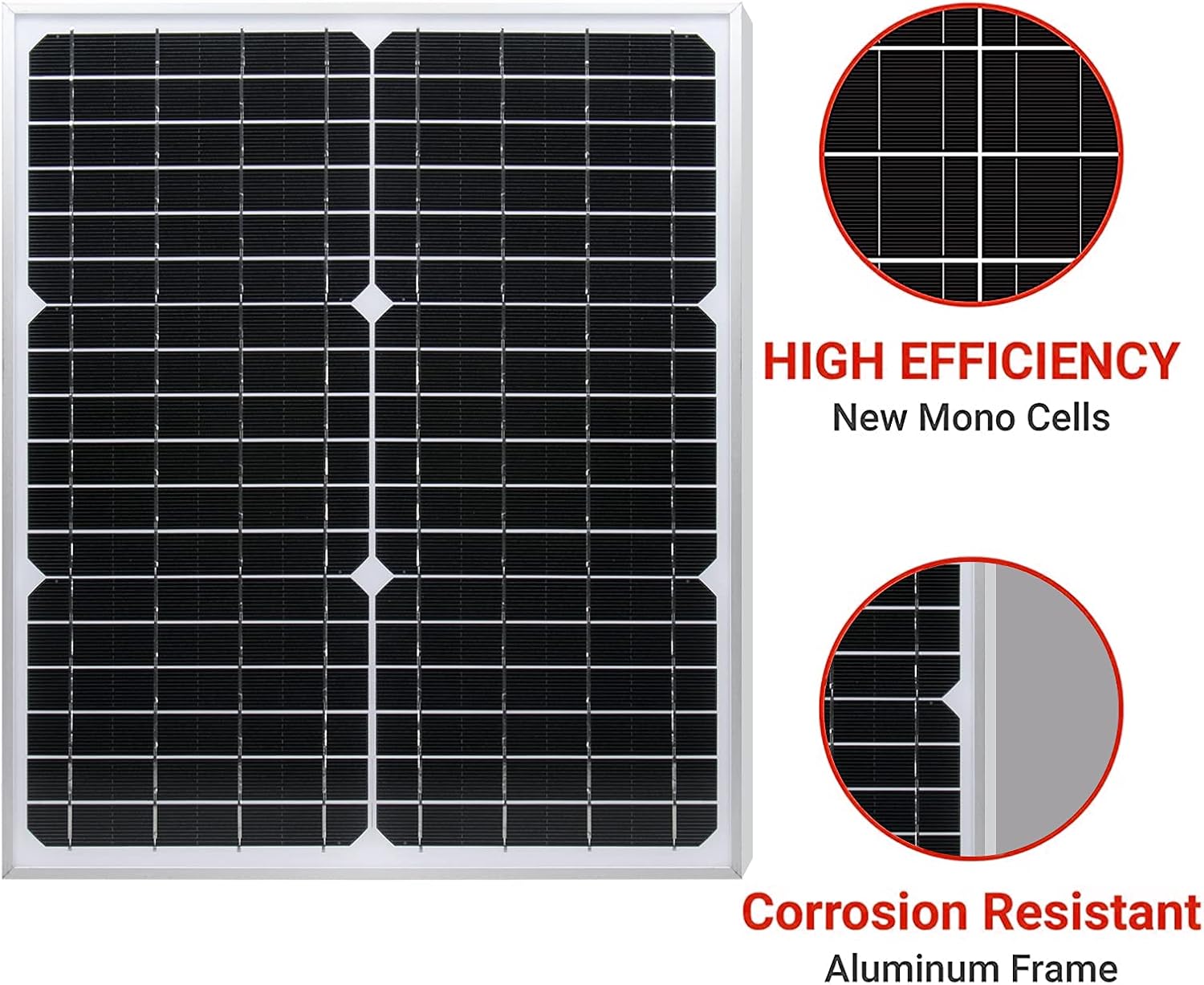 30 Watt 12 Volt Monocrystalline Solar Panel with 10A Charge Controller A237969