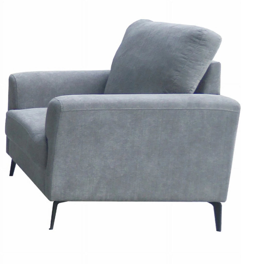 Gray Chenille Sofa Loveseat Chair Set P66248
