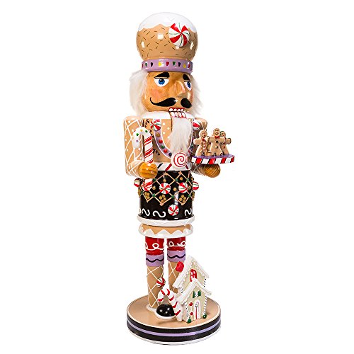 16-Inch Wooden Gingerbread Christmas Nutcracker I9512