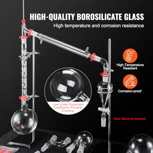 29PCS Chemistry Lab Glassware Kit 250 1000ml I831198