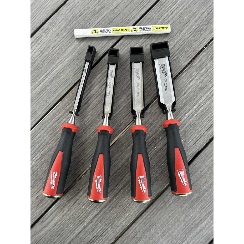 4 Piece Beveled Edge Chisels Set D47189