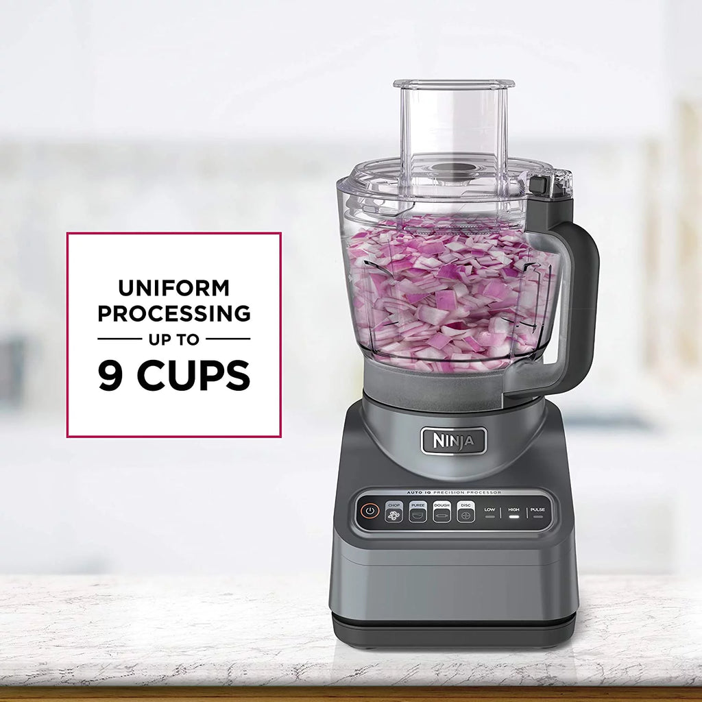 Restored 9Cup Silver Stainless Food Processor 1000 Watts X95797