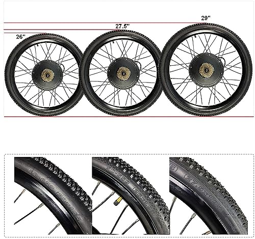 48V 1500W Front 27.5 Electric Bicycle Motor Conversion Kit X86689