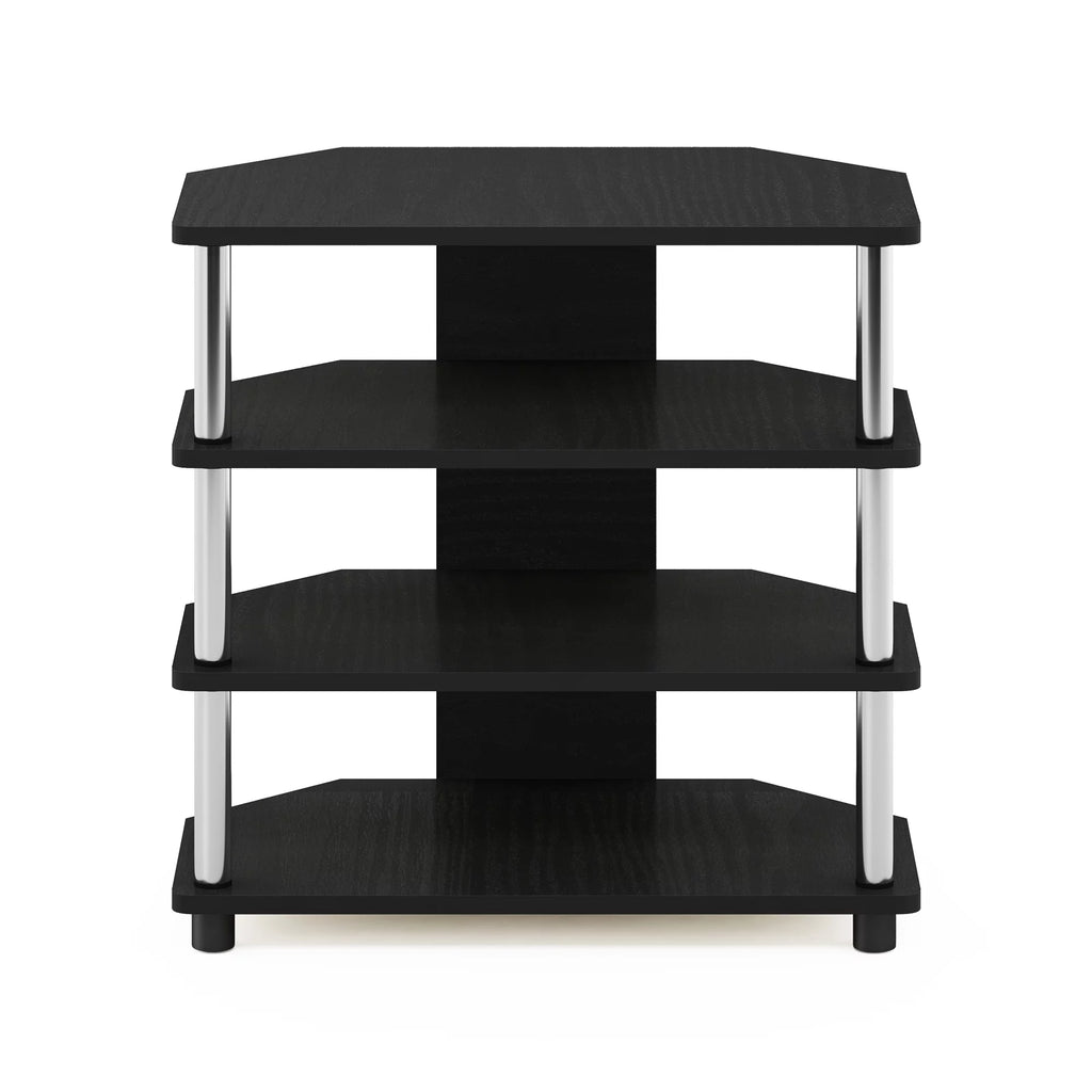4-Tier TV Stand, Americano, Stainless Steel J637