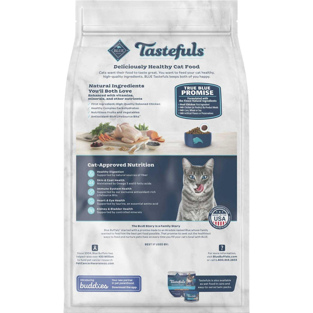 Blue Buffalo Indoor Health Adult Cat Food Chicken & Brown Rice Recipe D3383
