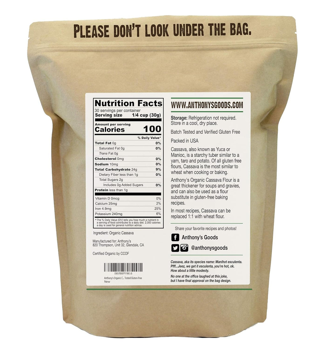 Organic Cassava Flour, 2 lb S37967