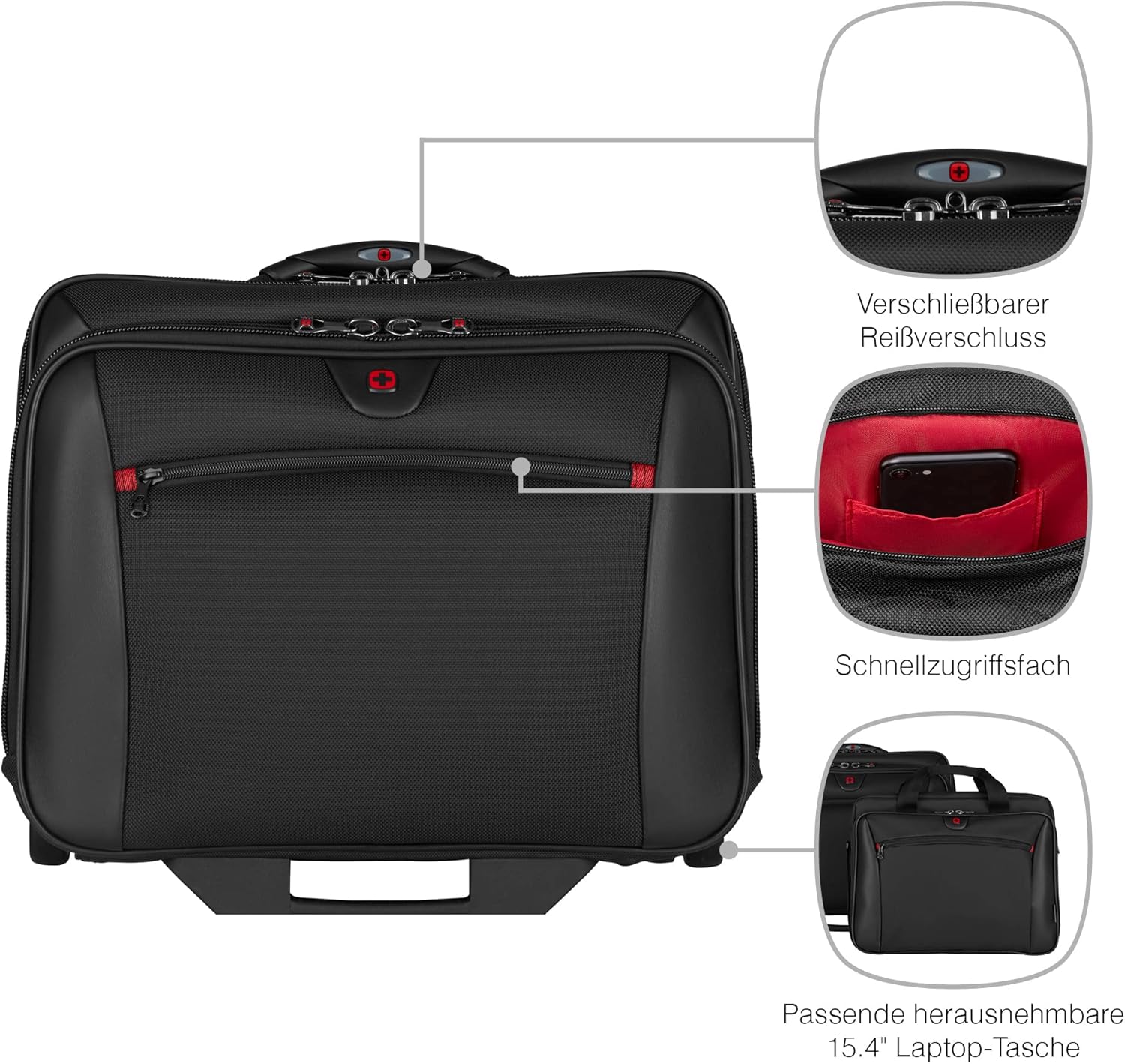 Rolling Case Blk Up To 17IN Laptop D392753