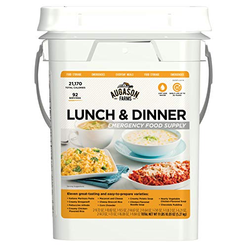 92 Servings Dehydrated Meal Kit Variety Pail P205