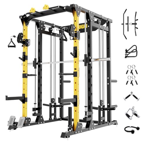 All-in-One Smith Machine with Adjustable Cable Crossover System H657