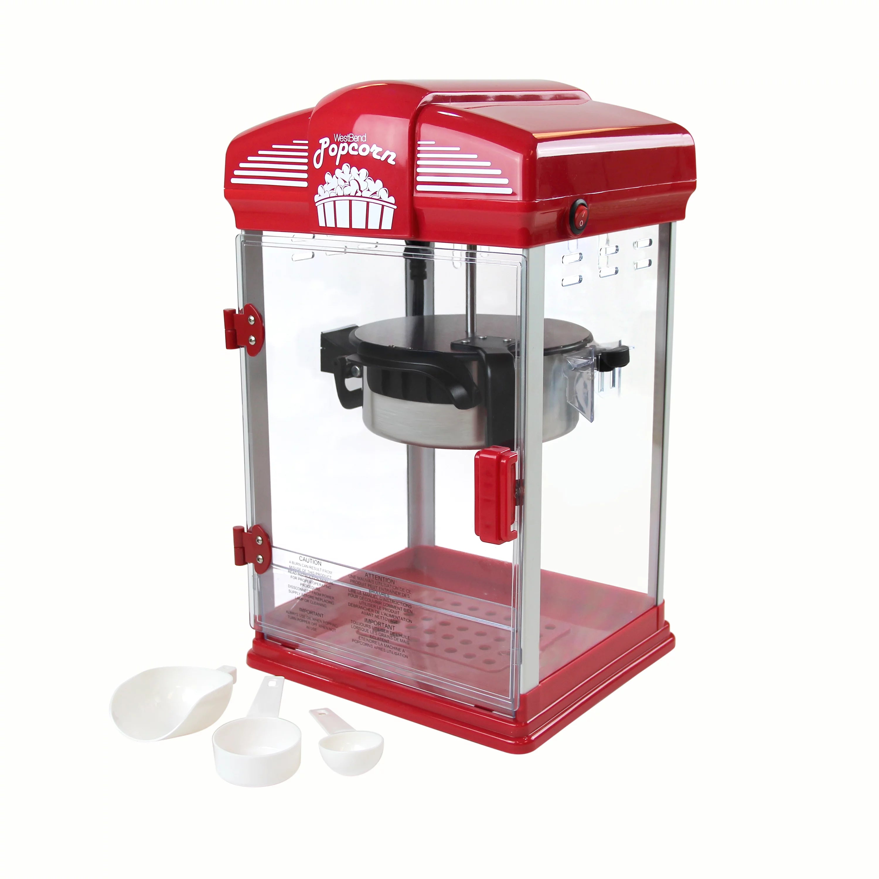Hot Oil Popcorn Popper Machine, Nonstick Kettle K8710