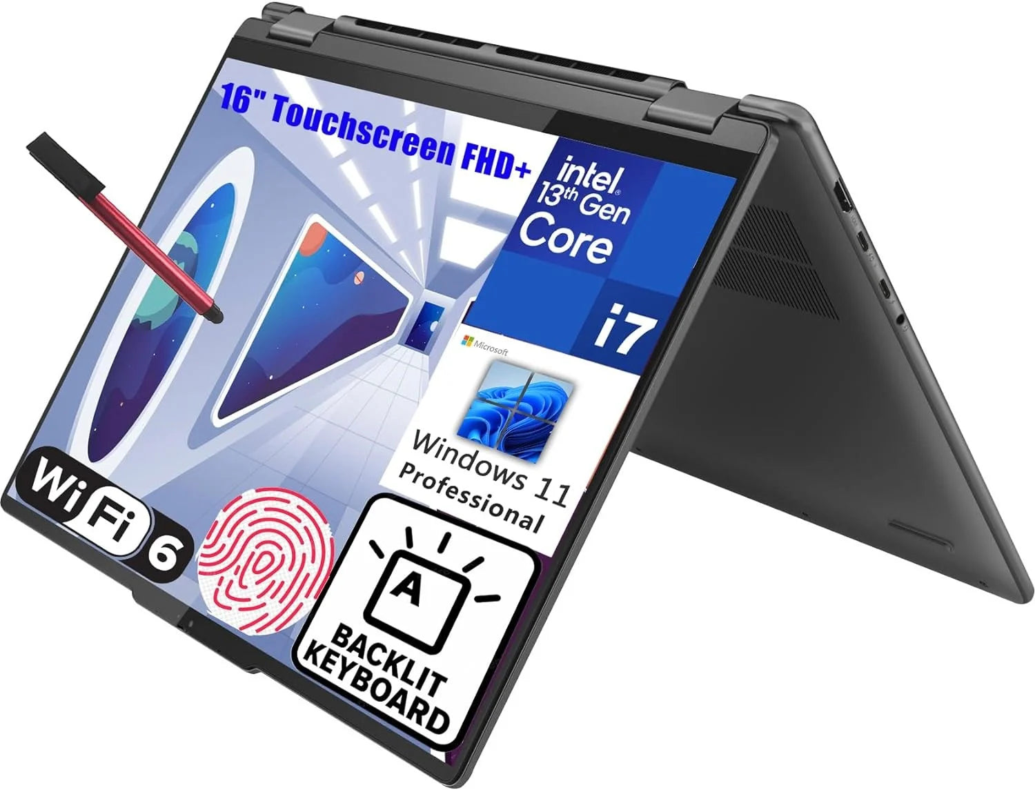 16" Touchscreen 2-in-1 Laptop, 13th Gen Intel i7, 16GB RAM, 1TB SSD Z869816
