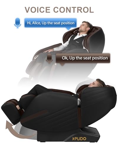 Beige Massage Chair with Heated SL Track A220474