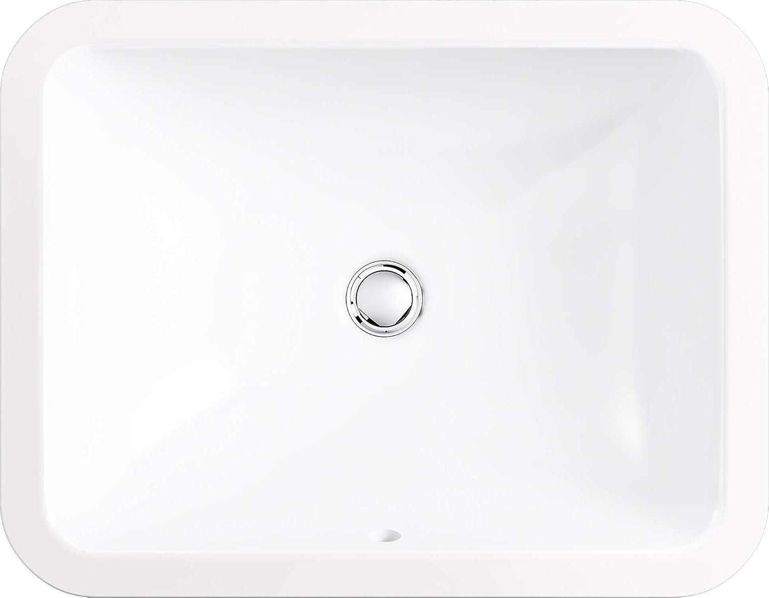 White Under-Mount Bathroom Sink X61018