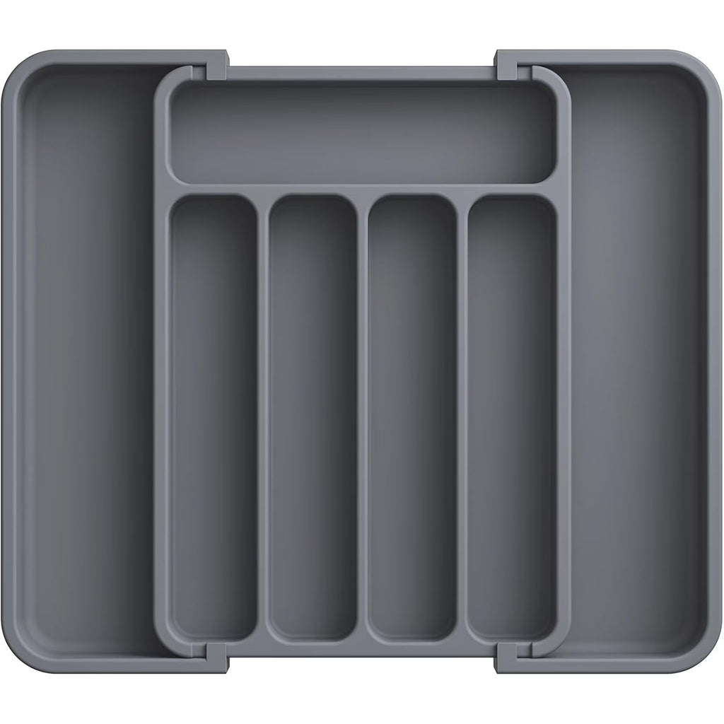 Grey Adjustable Kitchen Drawer Organizer Y64497