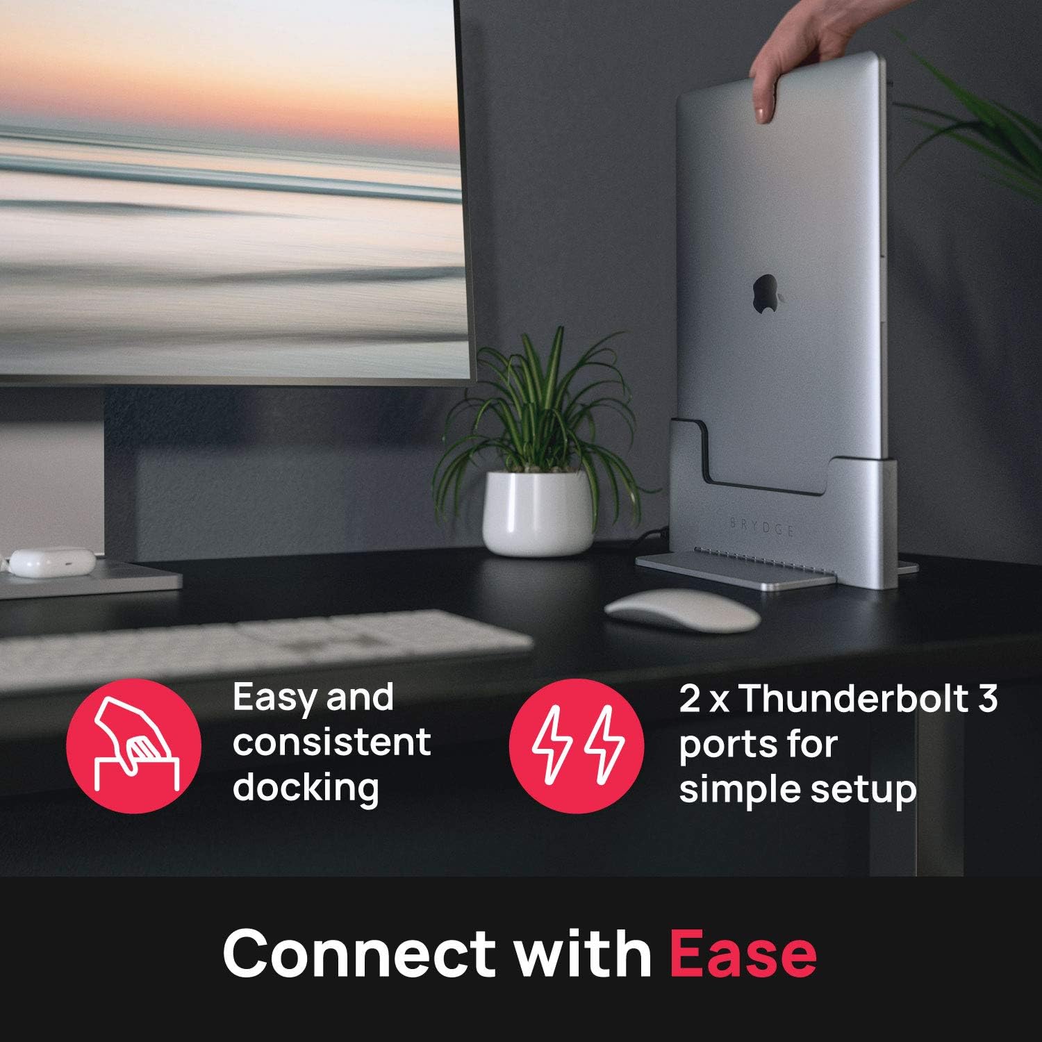 Vertical Docking Station with 2 x Thunderbolt 3 Ports B643088