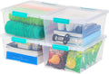 12 Qt Plastic Storage Bins, 4 Pack S882