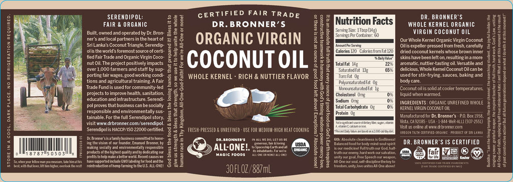 30oz Whole Kernel Coconut Oil L157