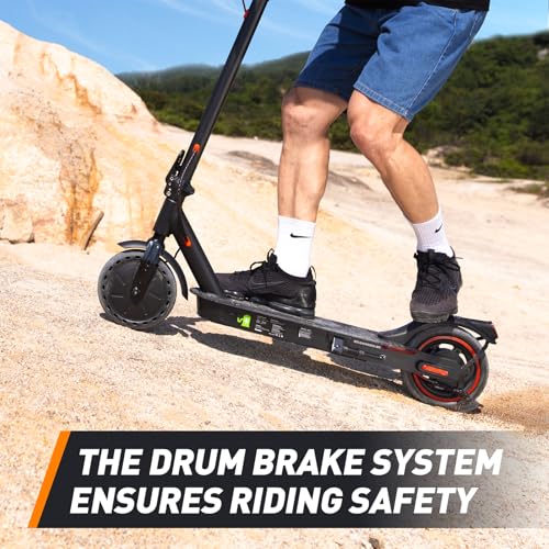 Electric Scooter with 500W Motor, 22 MPH Top Speed, 23 Miles Range, 10" Pneumatic Tires F75116