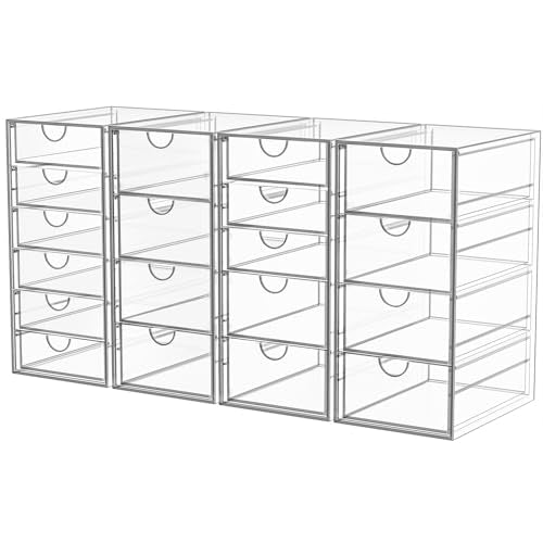 19 Drawer Clear Acrylic Makeup Organizer P332047