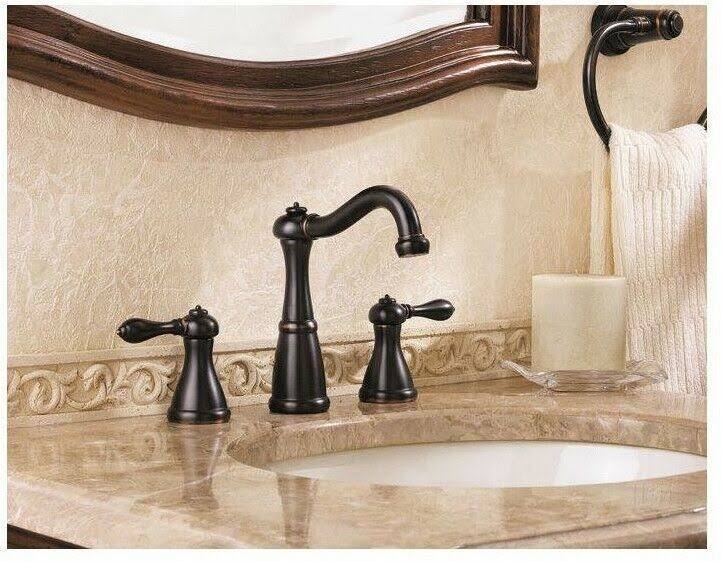 2-Handle 8x22 Widespread Bathroom Faucet Tuscan Bronze G98138