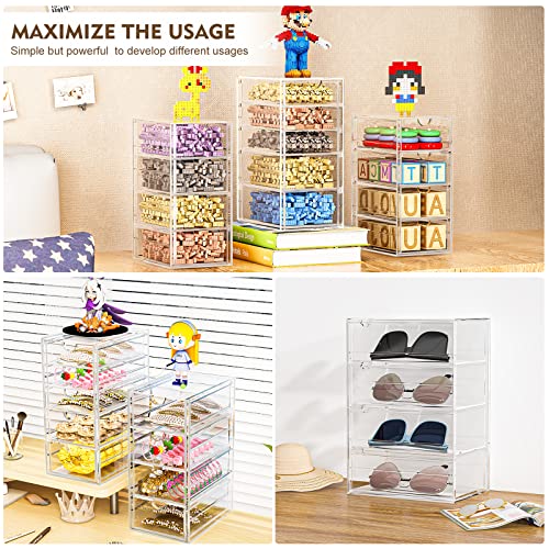 19 Drawer Clear Acrylic Makeup Organizer P332047