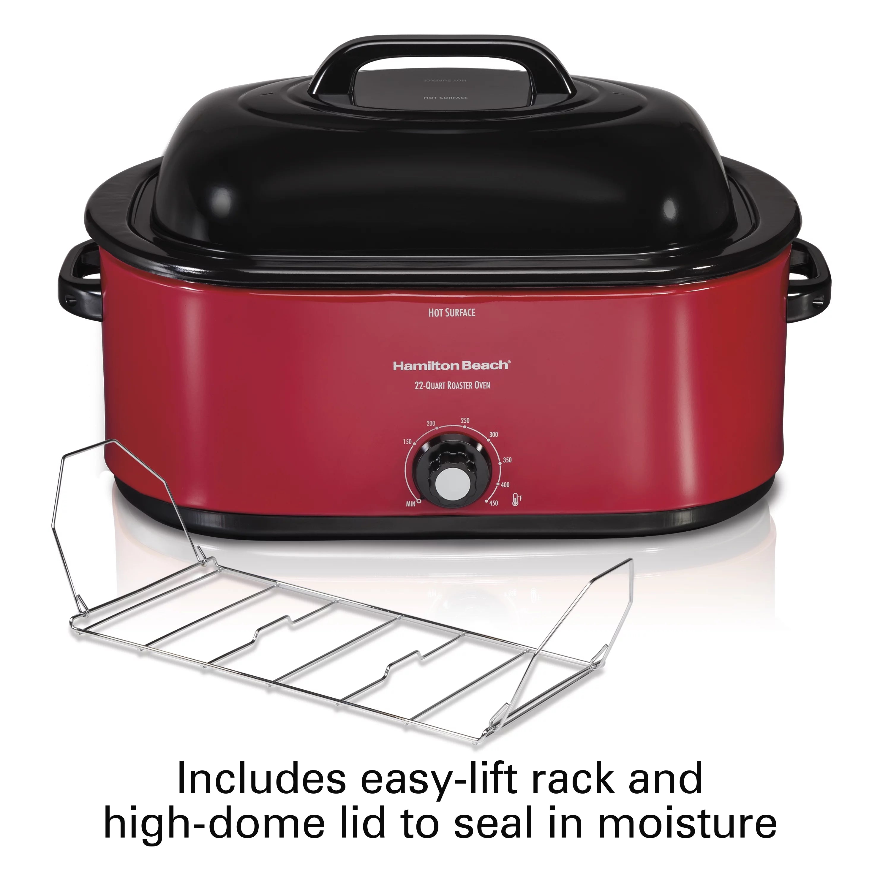 22 Quart Red Roaster Oven X620137