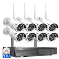 16CH 4K NVR 4Pcs 3MP Night Vision WiFi Cameras 1TB HDD C263