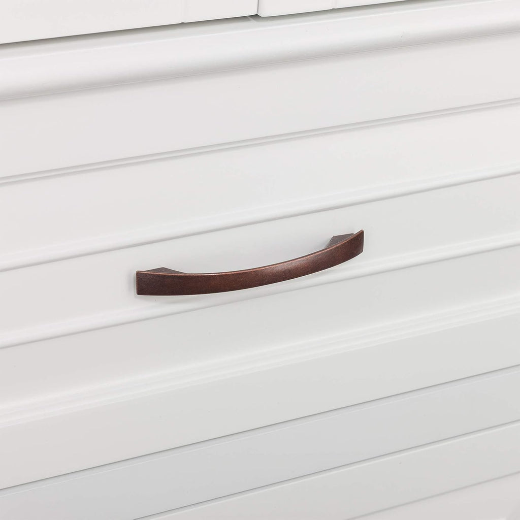 White Bathroom Storage Linen Cabinet Z1793