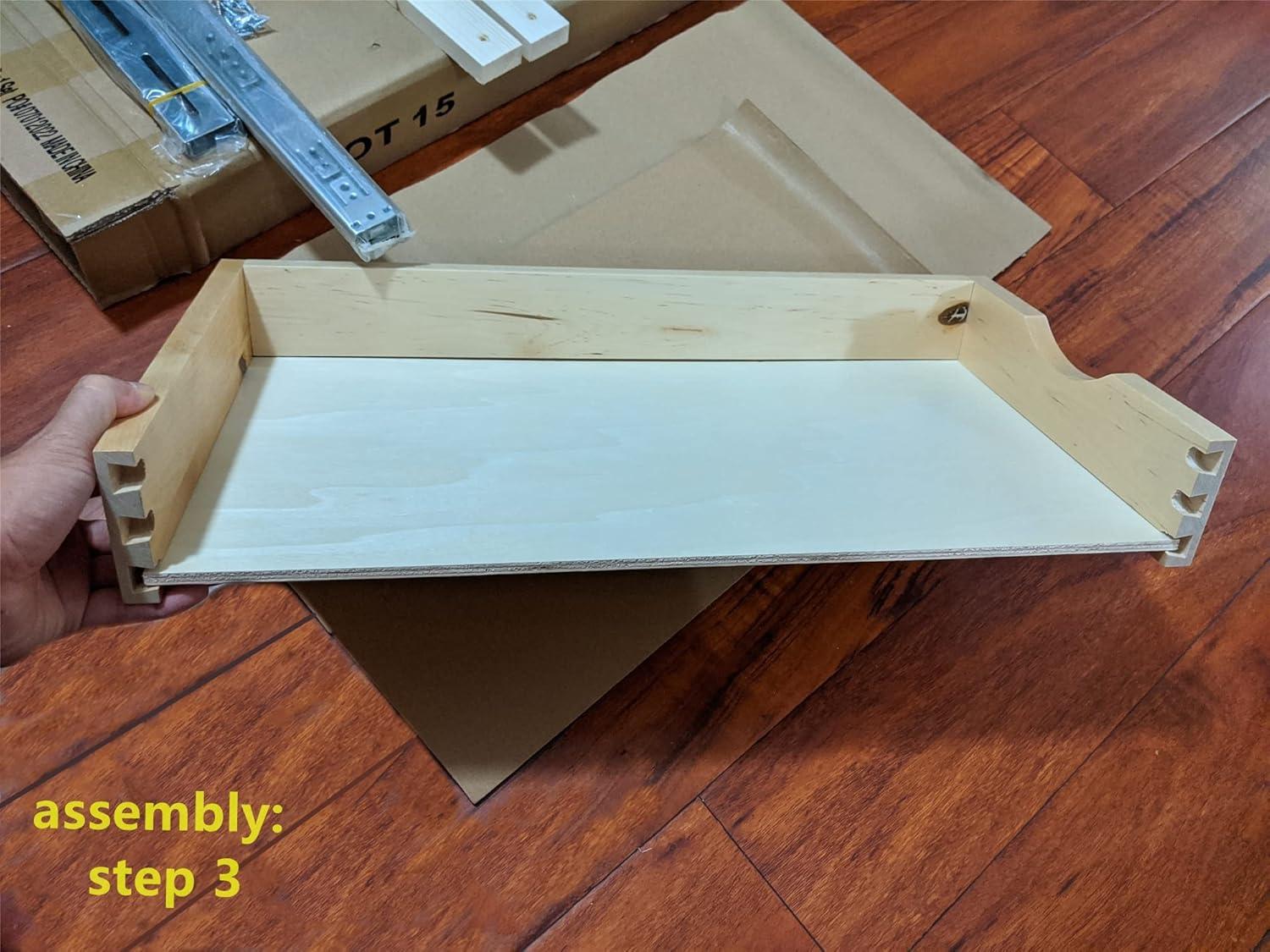11'' Pull Out Drawers Wood Drawer Rolling Tray J12711
