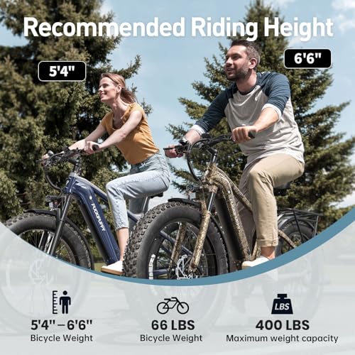 26" Fat Tire Electric Mountain Bike with 48V 15AH Removable Battery Aluminum Frame D592890