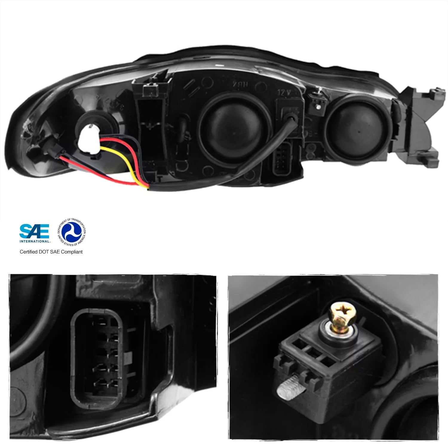 Chrome Headlights Pair O937