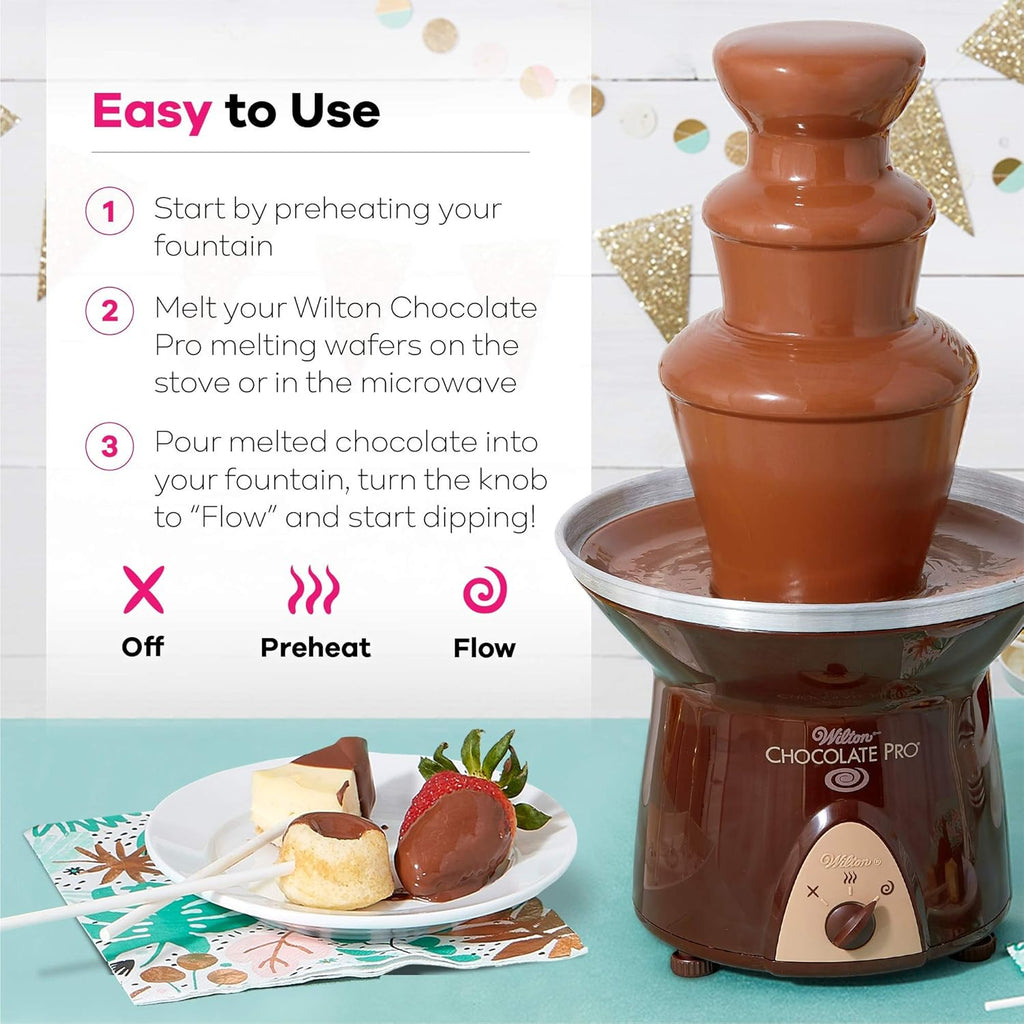 Chocolate Fountain, 3-Tier, 16-Inches Tall, 4-lb Capacity O8328