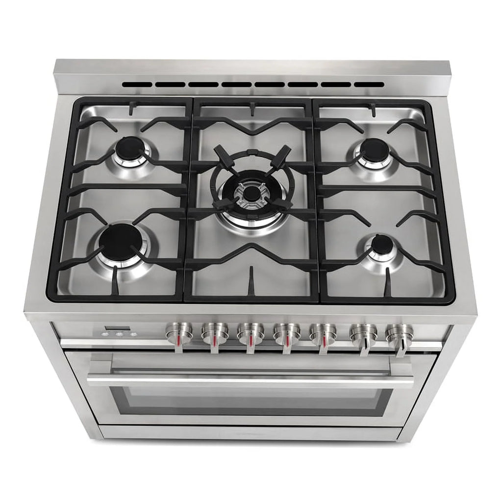 Stainless Steel Dual Fuel Range with Convection Oven I920