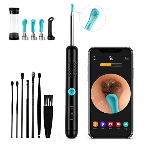 Black Wireless Otoscope with 1080P HD Camera F4614