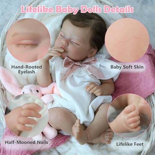 20 inch Weighted Full Vinyl Reborn Baby Doll W488806