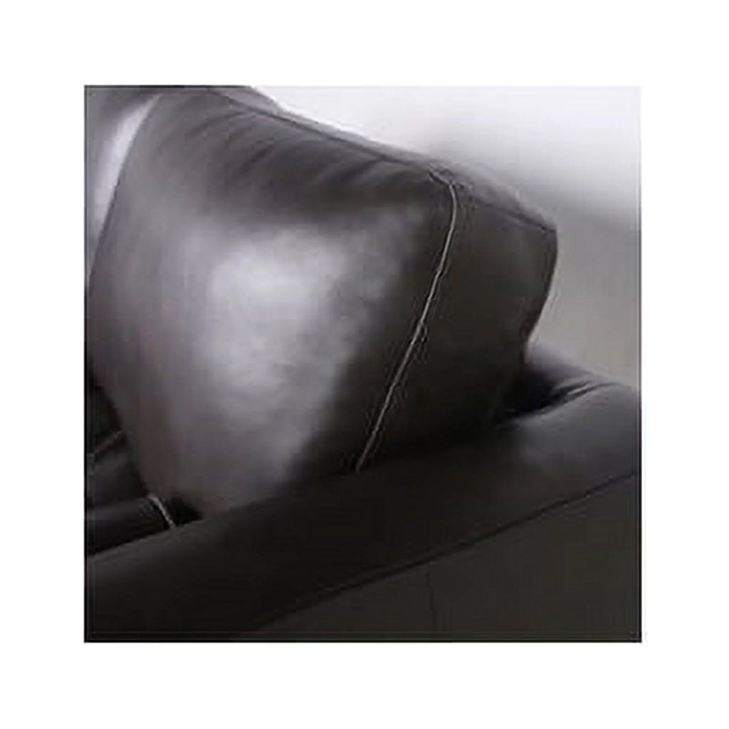 Dark Brown Leather Sofa With Tufted Seat And Back S24235