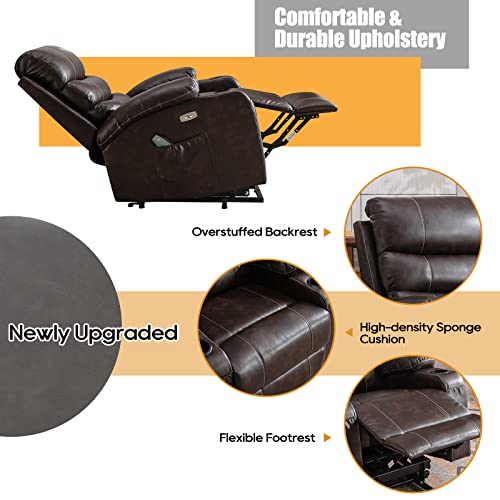 Power Lift Chair with Massage and Heat, PU Leather I92551