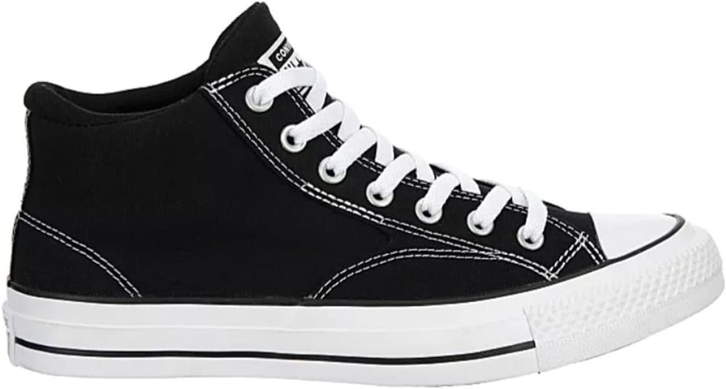 Black White Mid High Canvas Sneaker P477