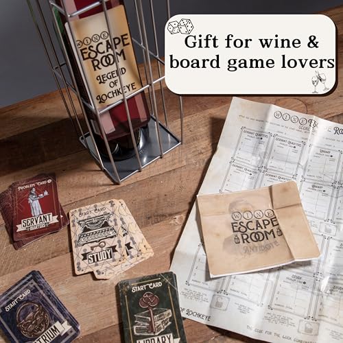 Escape Room Game Wine Bottle Puzzle Box G8598