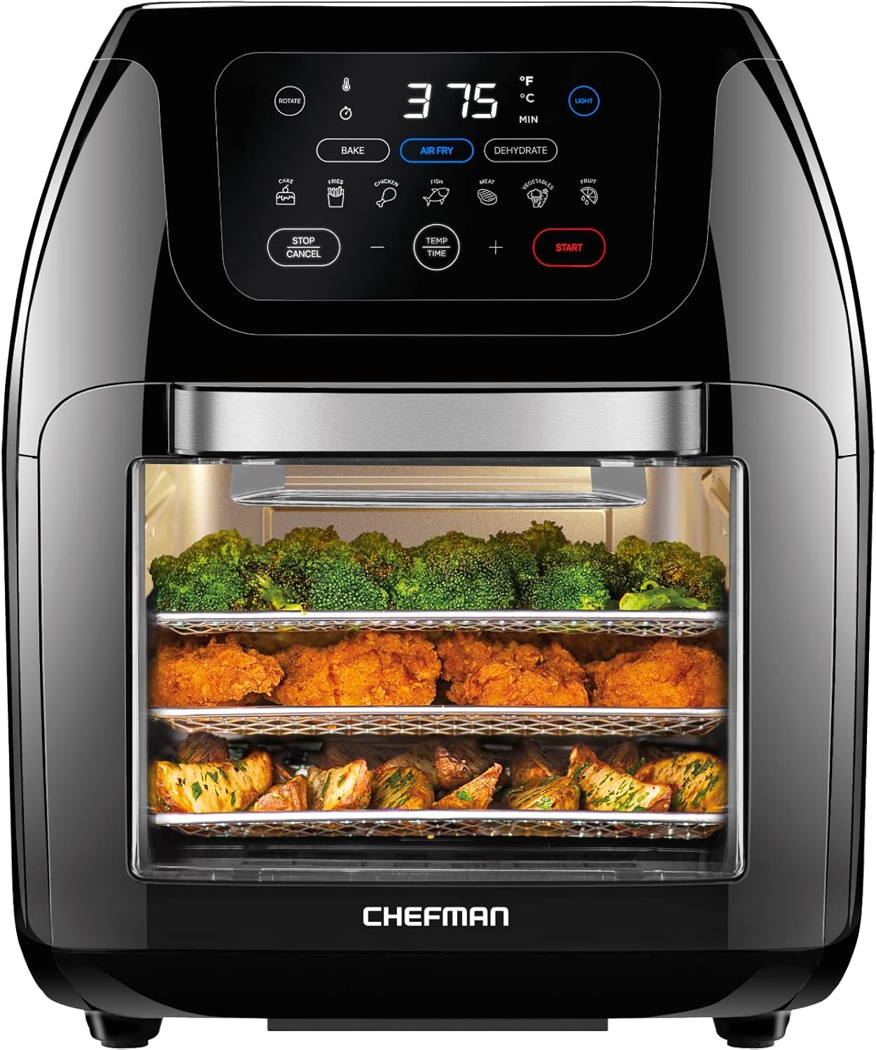 Digital Air Fryer with Rotisserie and Dehydrator I853