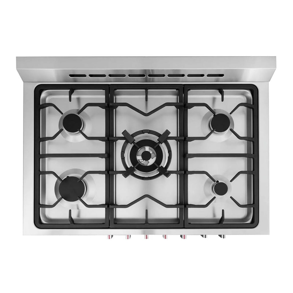 Stainless Steel Dual Fuel Range with Convection Oven I920
